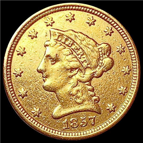 1857 $2.50 Gold Quarter Eagle LIGHTLY CIRCULATED