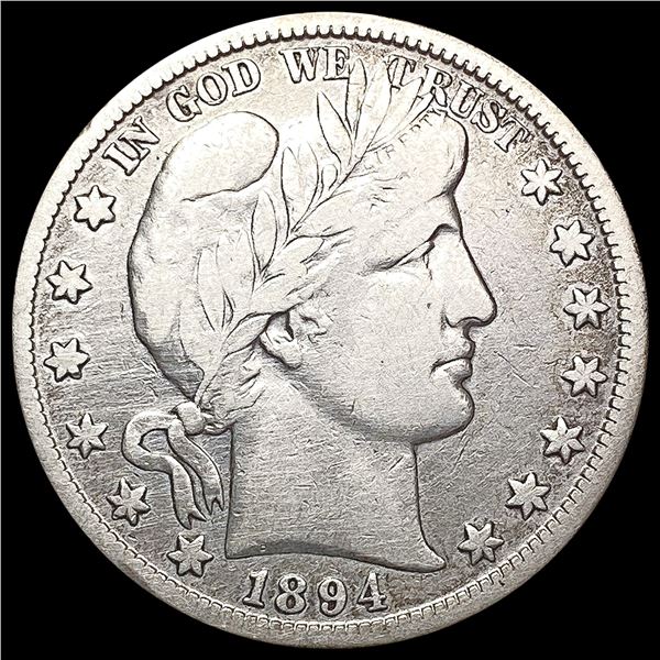 1894-O Barber Half Dollar LIGHTLY CIRCULATED
