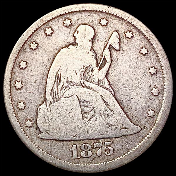 1875-CC Twenty Cent Piece NICELY CIRCULATED