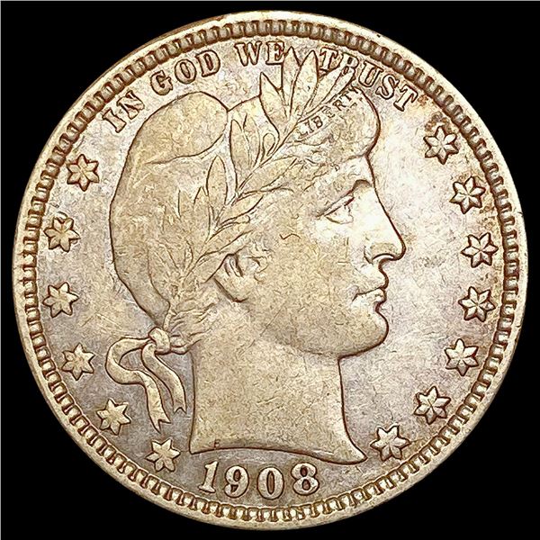 1908-O Barber Quarter NEARLY UNCIRCULATED