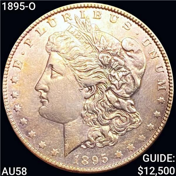 1895-O Morgan Silver Dollar CHOICE AU