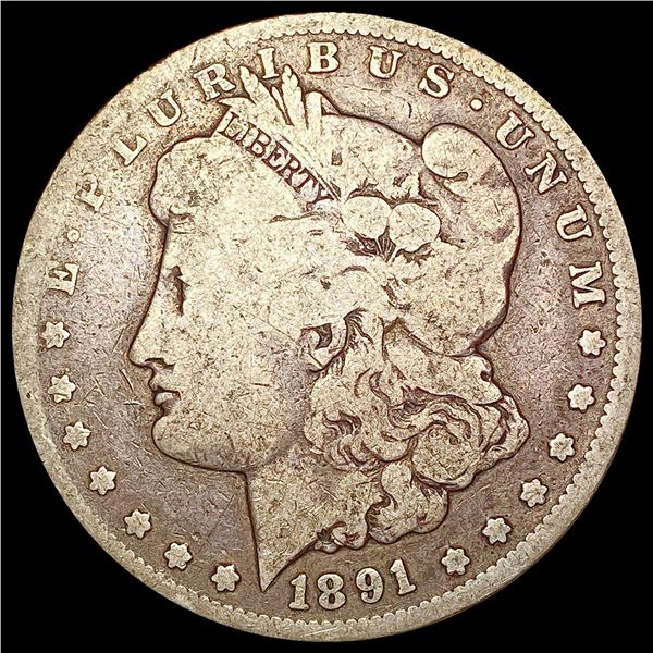 1891-CC Morgan Silver Dollar NICELY CIRCULATED