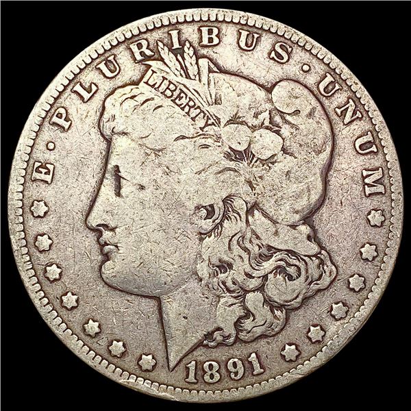1891-CC Morgan Silver Dollar LIGHTLY CIRCULATED