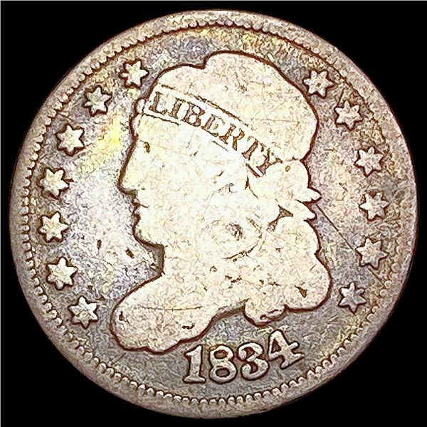 1834 Capped Bust Half Dime NICELY CIRCULATED