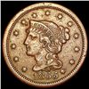 Image 1 : 1855 Coronet Head Large Cent CLOSELY UNCIRCULATED