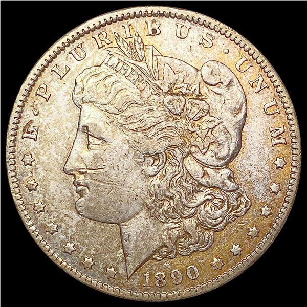 1890-CC Morgan Silver Dollar NEARLY UNCIRCULATED
