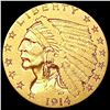 Image 1 : 1914-D $2.50 Gold Quarter Eagle CLOSELY UNCIRCULATED