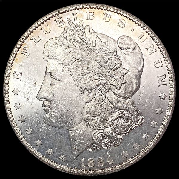 1884-CC Morgan Silver Dollar GEM BU