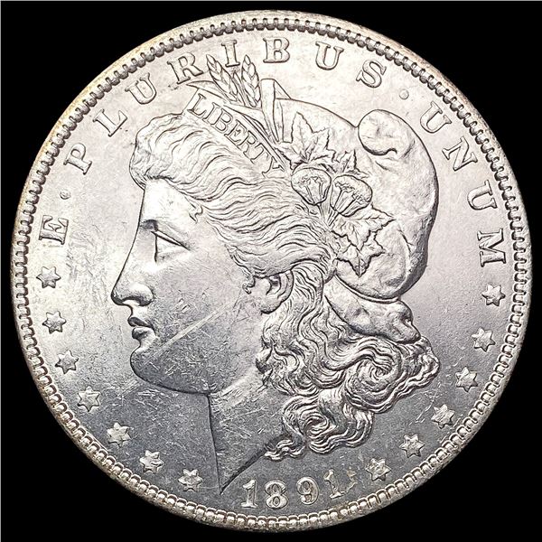 1891 Silver Peace Dollar CHOICE BU