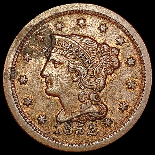 1852 Coronet Head Large Cent CLOSELY UNCIRCULATED
