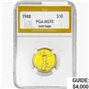 1988 1/4oz $10 AGE PGA MS70