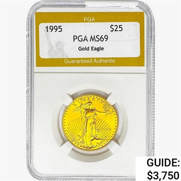1995 1/2oz $25 AGE PGA MS69