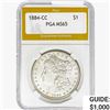 1884-CC Morgan Silver Dollar PGA MS65