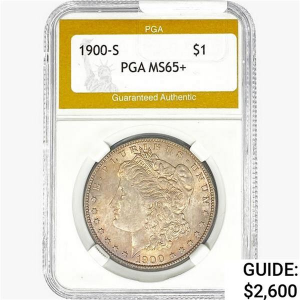 1900-S Morgan Silver Dollar PGA MS65+