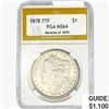 Image 1 : 1878 REV79 Morgan Silver Dollar PGA MS64