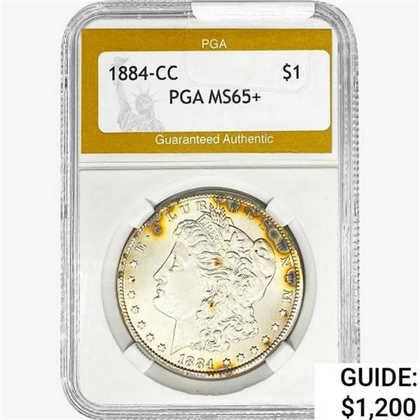 1884-CC Morgan Silver Dollar PGA MS65+
