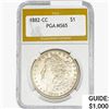 Image 1 : 1882-CC Morgan Silver Dollar PGA MS65