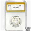 1936 Washington Silver Quarter PGA MS67