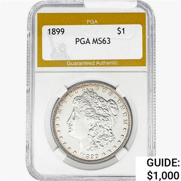 1899 Morgan Silver Dollar PGA MS63