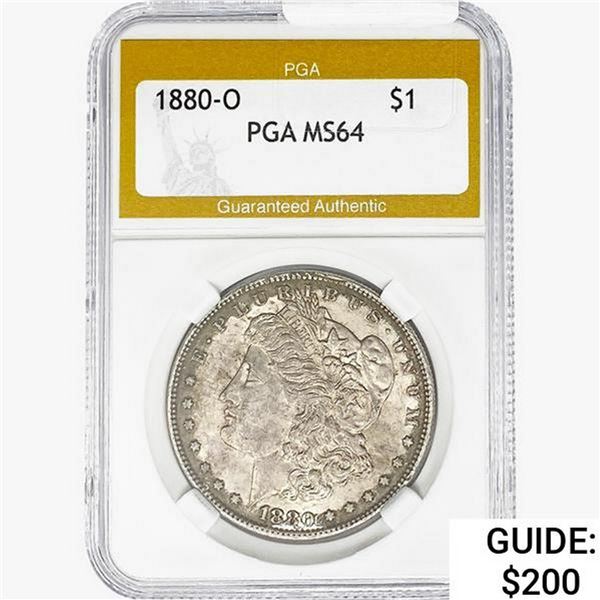 1880-S Morgan Silver Dollar PGA MS64