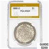 1880-S Morgan Silver Dollar PGA MS64