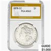 1878-CC Morgan Silver Dollar PGA MS63