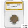 1804 Draped Bust Half Cent PGA XF40