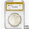 1891-CC Morgan Silver Dollar PGA MS64
