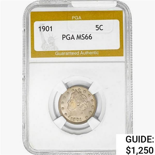 1901 Liberty Victory Nickel PGA MS66