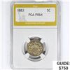 Image 1 : 1883 Shield Nickel PGA PR64