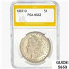 1887-O Morgan Silver Dollar PGA MS62