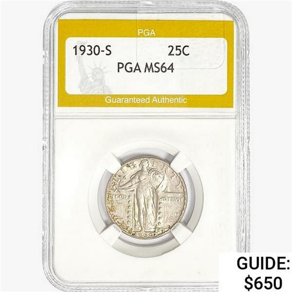 1930-S Standing Liberty Quarter PGA MS64