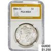 1884-CC Morgan Silver Dollar PGA MS64 Wheel