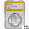 1883-CC Morgan Silver Dollar PGA MS63