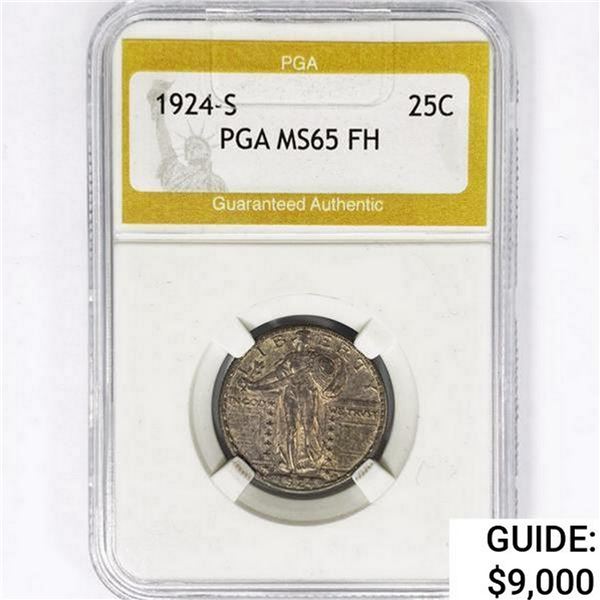 1924-S Standing Liberty Quarter PGA MS65 FH