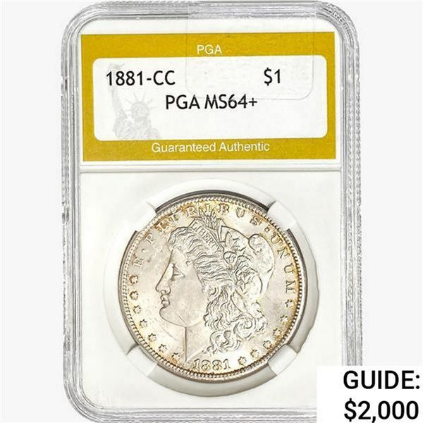 1881-CC Morgan Silver Dollar PGA MS64+