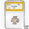 1916-S Barber Dime PGA MS64 Detail