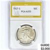 1927-S Walking Liberty Half Dollar PGA AU55