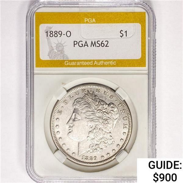 1889-O Morgan Silver Dollar PGA MS62