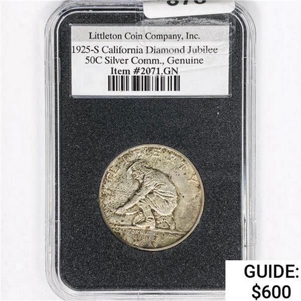 1925-S Jubilee Half Dollar LCC GEN