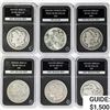 [6] Silver Dollars PCS Genuine 1892-1923