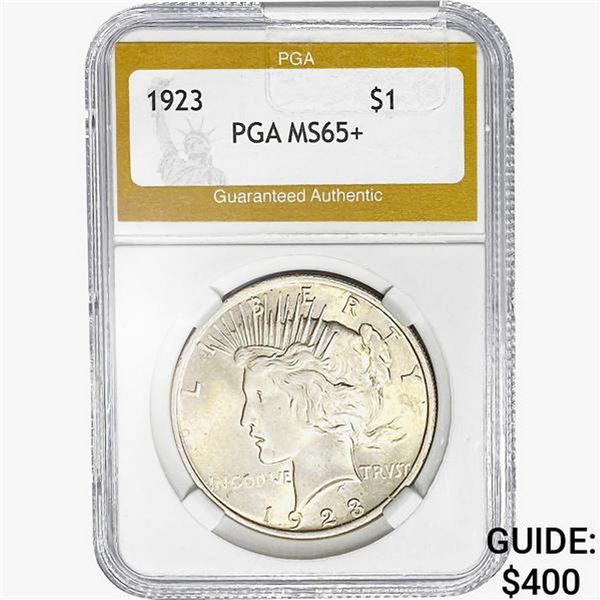 1923 Silver Peace Dollar PGA MS65+