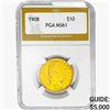 Image 1 : 1908 $10 Gold Eagle PGA MS61