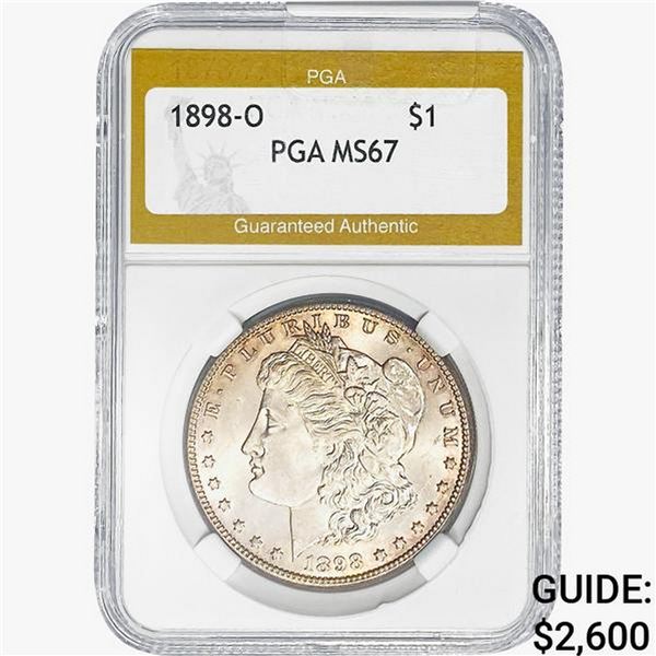 1898-O Morgan Silver Dollar PGA MS67