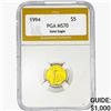 1994 1/10oz Gold $5 Eagle PGA MS70