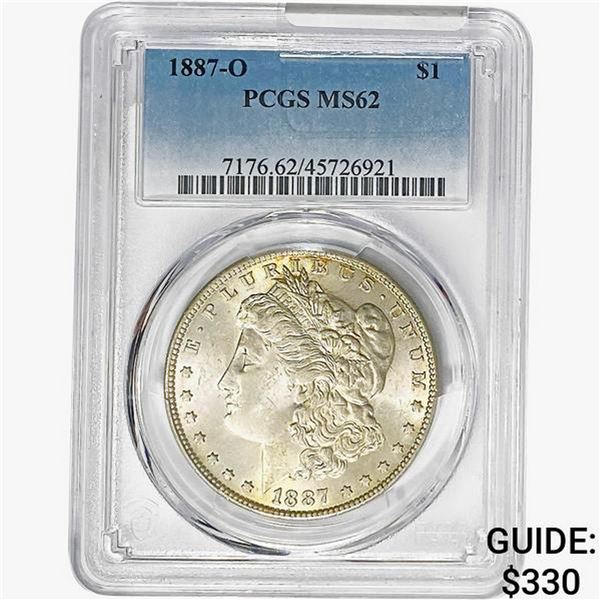 1887-O Morgan Silver Dollar PCGS MS62
