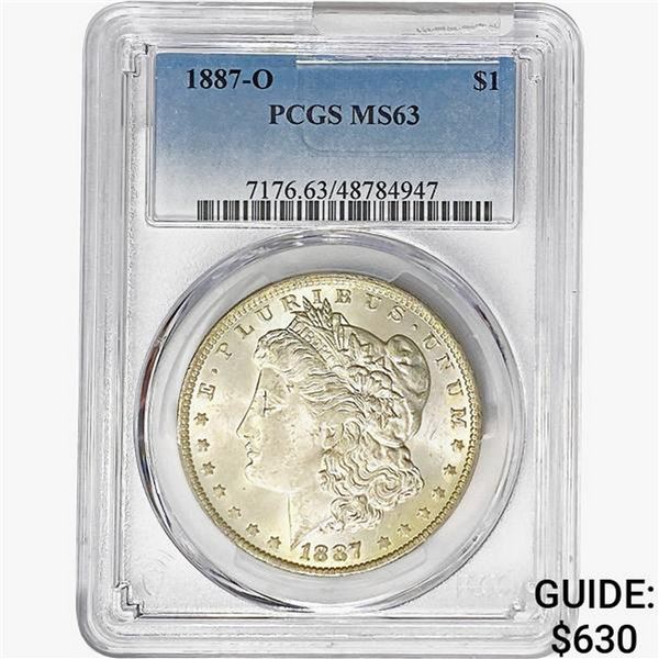 1887-O Morgan Silver Dollar PCGS MS63