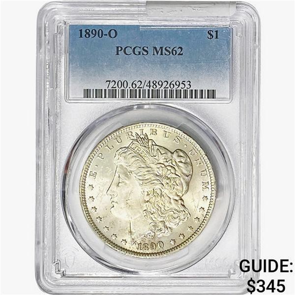 1890-O Morgan Silver Dollar PCGS MS62