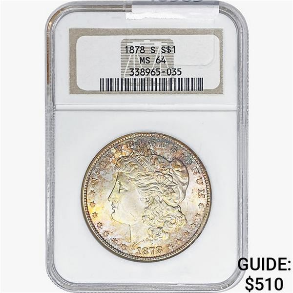 1878-S Morgan Silver Dollar NGC MS64