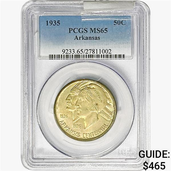 1935 Arkansas Half Dollar PCGS MS65